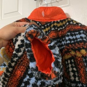 Free People Multicolor Fleece Jacket
